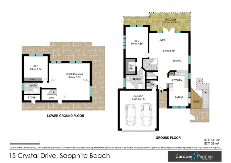 Floorplan of Homely house listing, 15 Crystal Drive, Sapphire Beach NSW 2450