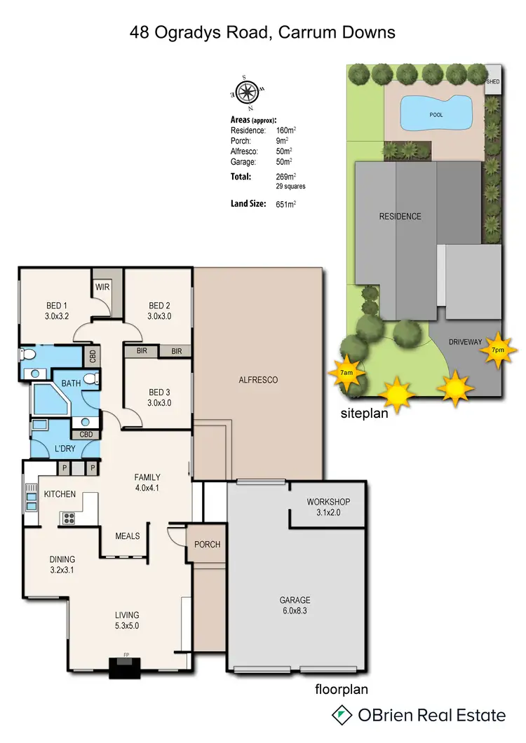 Floorplan of Homely house listing, 48 Ogrady's Road, Carrum Downs VIC 3201