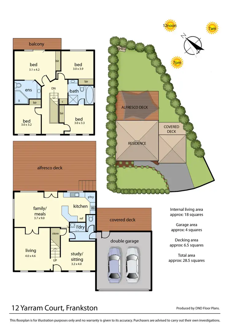 Floorplan of Homely house listing, 12 Yarram Court, Frankston VIC 3199