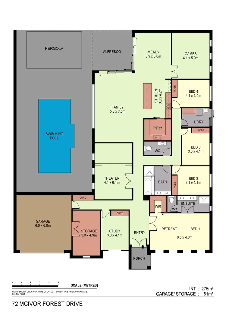 Floorplan of Homely house listing, 72 McIvor Forest Drive, Junortoun VIC 3551