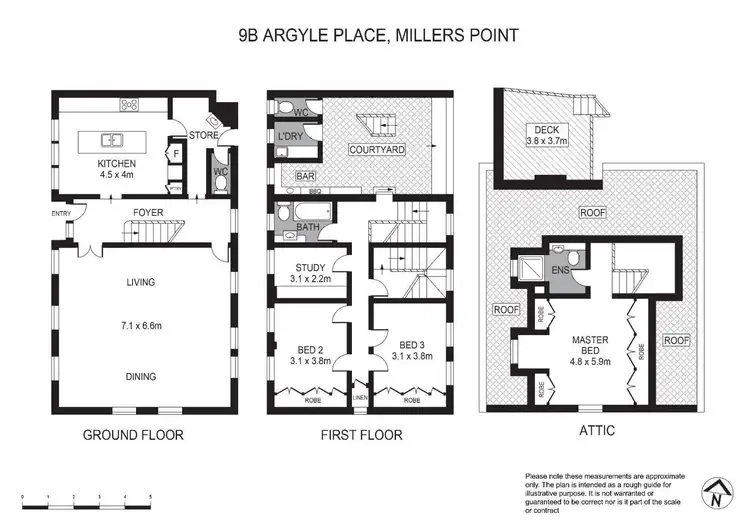 Floorplan of Homely house listing, 9B Argyle Place, Millers Point NSW 2000