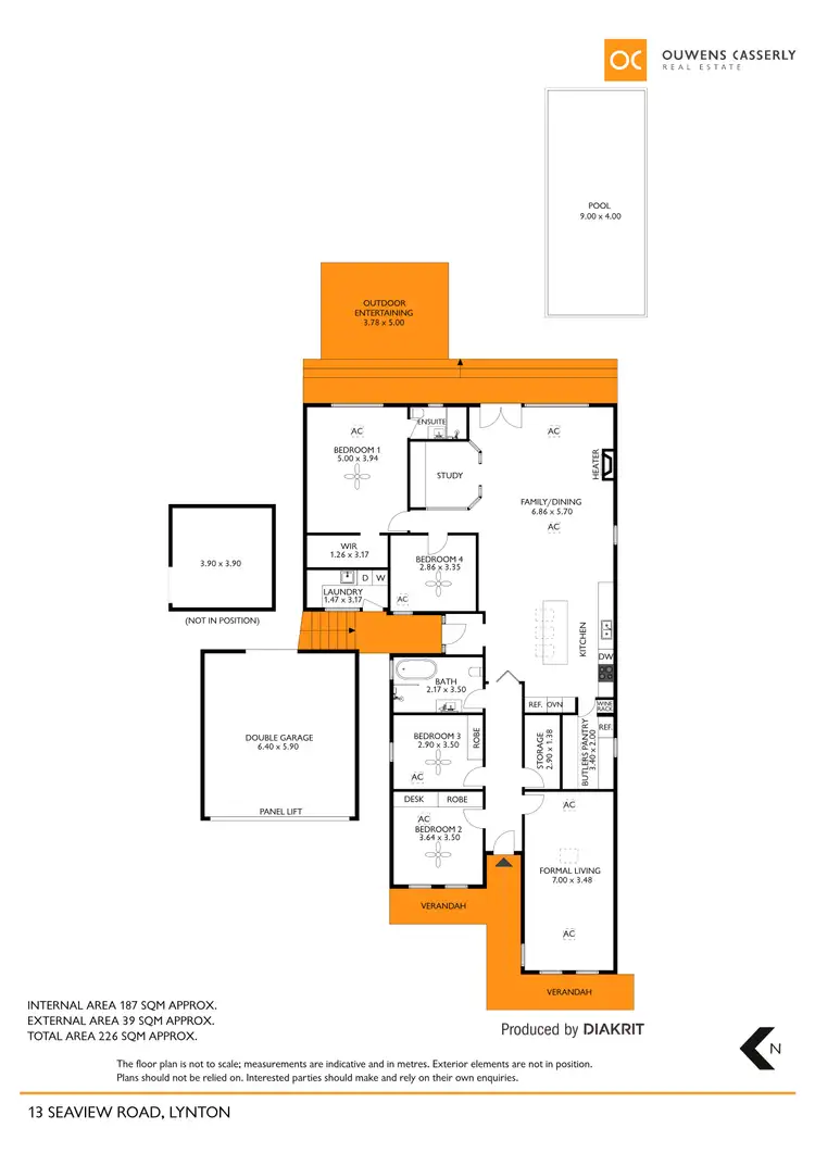 Floorplan of Homely house listing, 13 Seaview Road, Lynton SA 5062