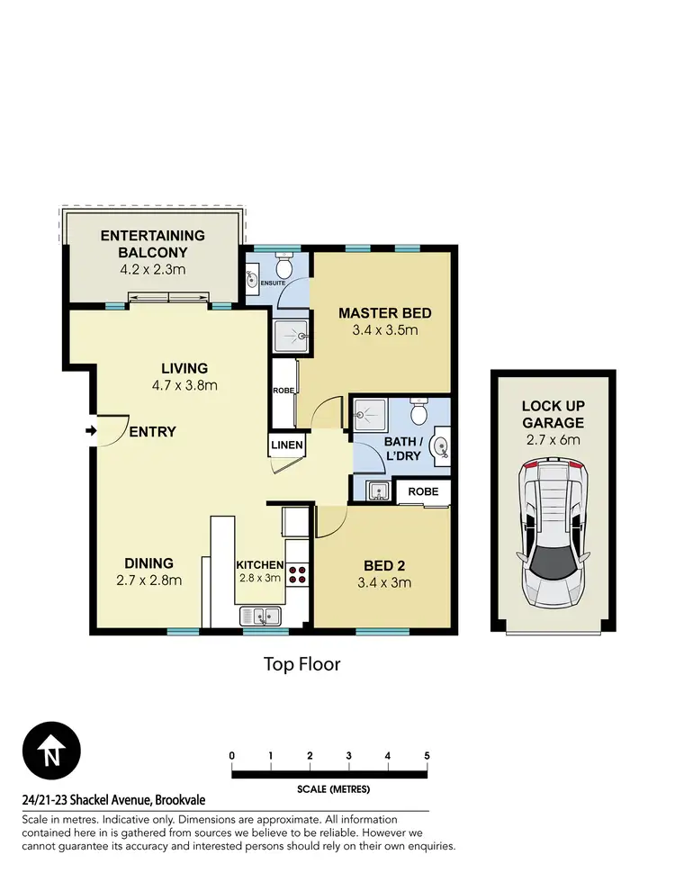 Floorplan of Homely apartment listing, 24/21-23 Shackel Avenue, Brookvale NSW 2100