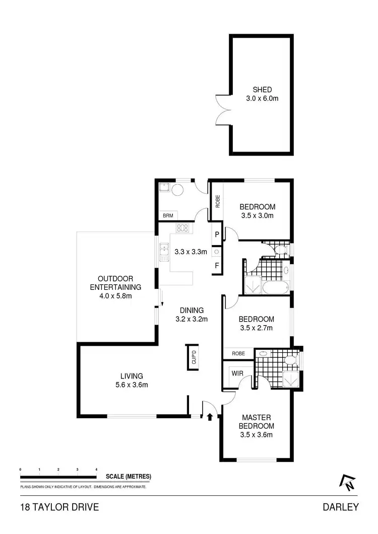 Floorplan of Homely house listing, 18 Taylor Drive, Darley VIC 3340