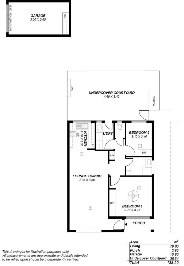 Floorplan of Homely unit listing, 7/10 Robert Avenue, Broadview SA 5083