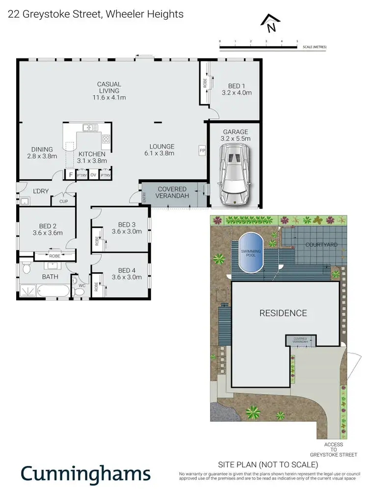 Floorplan of Homely house listing, 22 Greystoke Street, Wheeler Heights NSW 2097