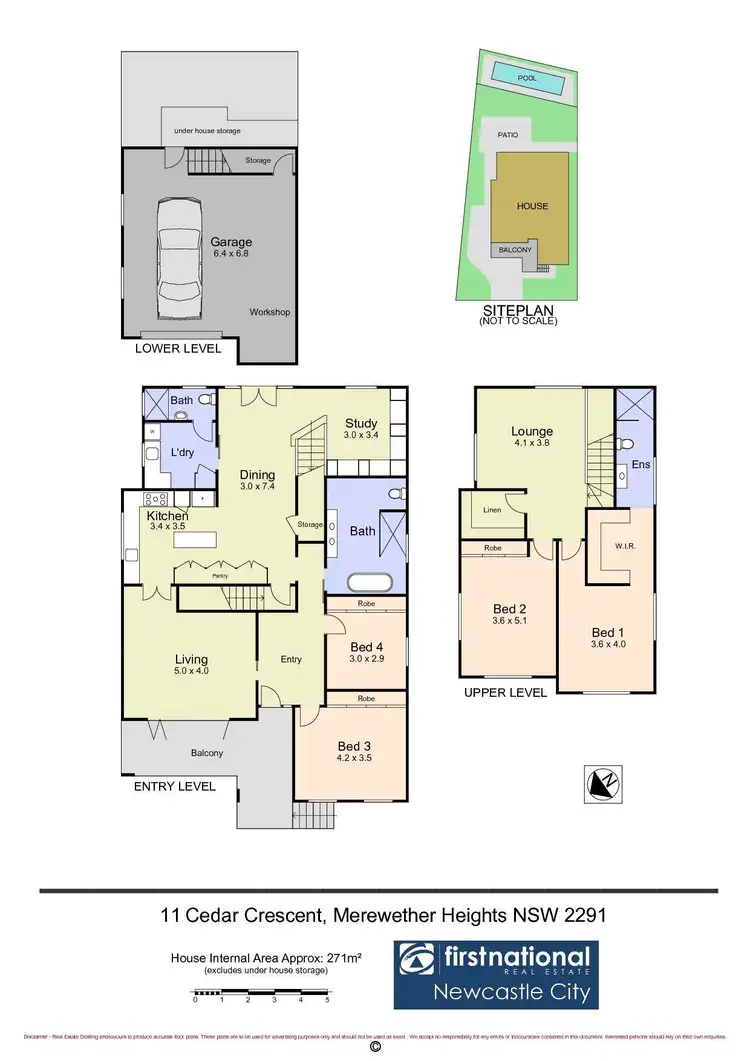 Floorplan of Homely house listing, 11 Cedar Crescent, Merewether Heights NSW 2291