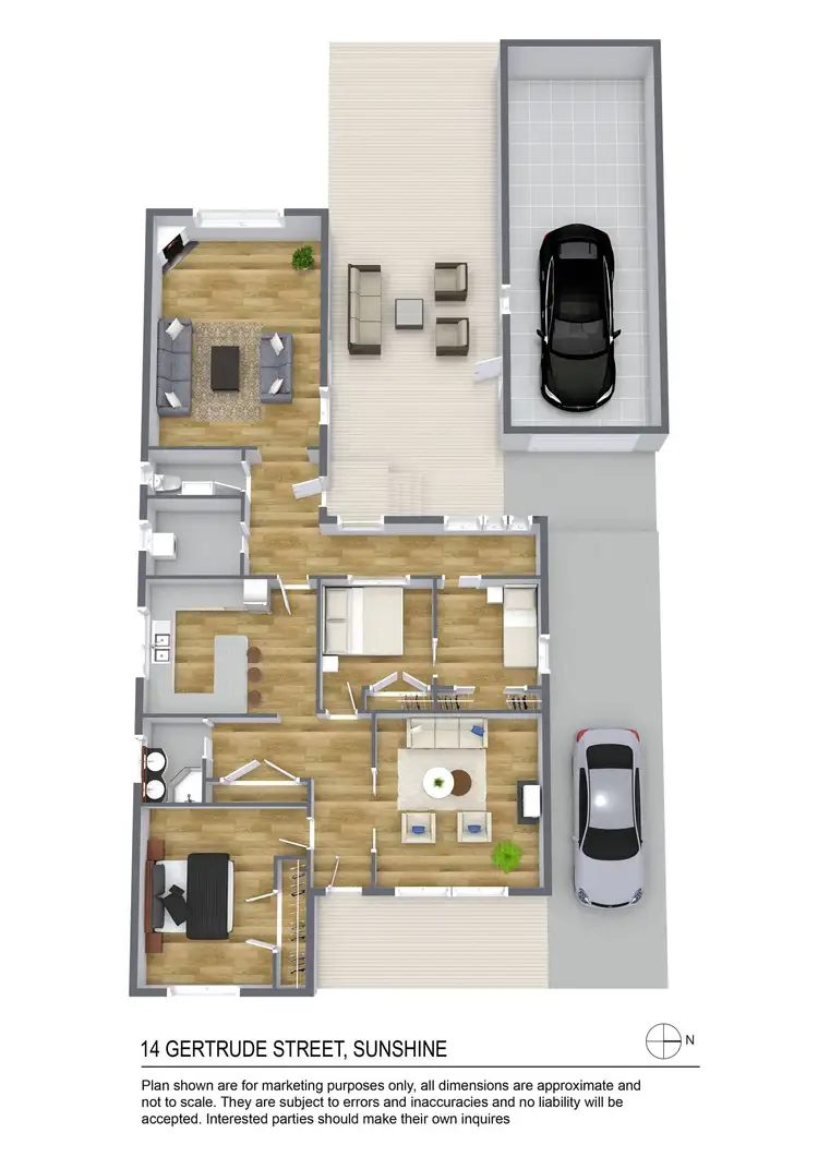 Floorplan of Homely house listing, 14 Gertrude Street, Sunshine VIC 3020