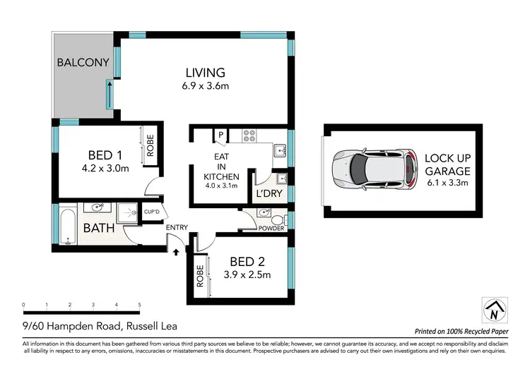 Floorplan of Homely apartment listing, 9/60 Hampden Road, Russell Lea NSW 2046