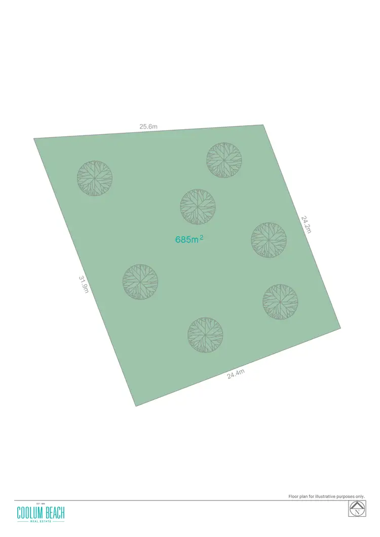 Floorplan of Homely land listing, 7 Dewar Street, Point Arkwright QLD 4573