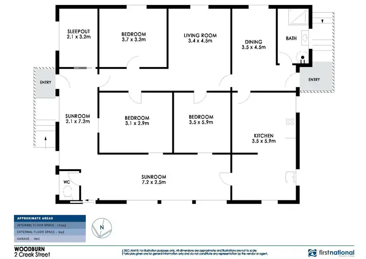 Floorplan of Homely house listing, 2 Creek Street, Woodburn NSW 2472