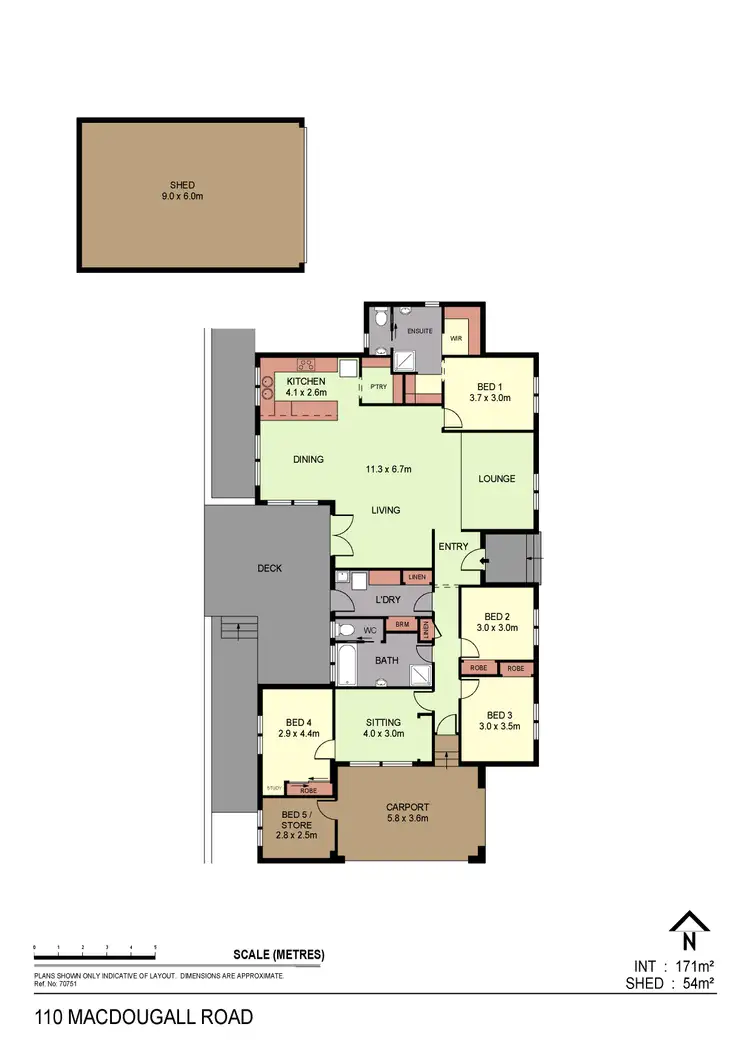 Floorplan of Homely house listing, 110A Macdougall Road, Golden Square VIC 3555