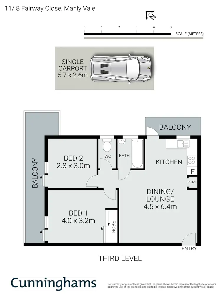 Floorplan of Homely unit listing, 11/8 Fairway Close, Manly Vale NSW 2093