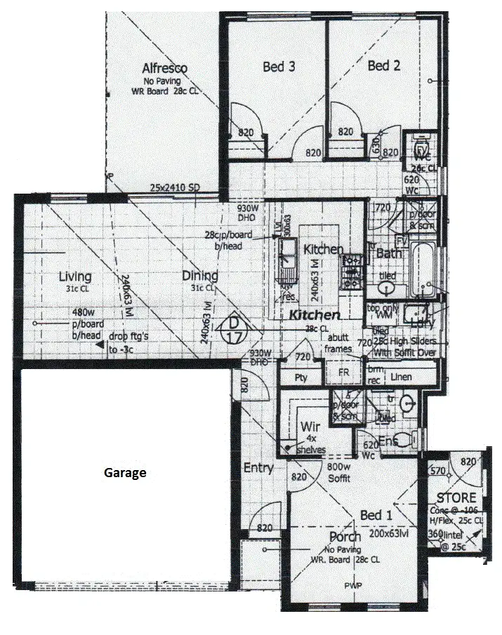 Floorplan of Homely unit listing, 1/5 Break O'day Drive, Australind WA 6233