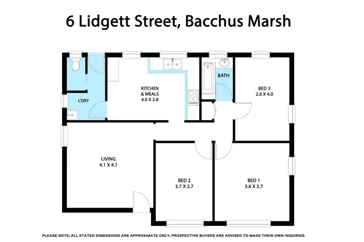 Floorplan of Homely house listing, 6 Lidgett Street, Bacchus Marsh VIC 3340