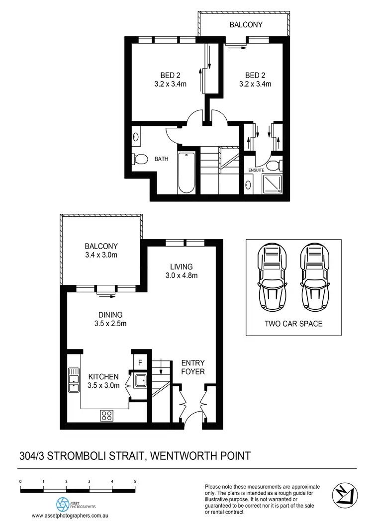Floorplan of Homely apartment listing, 304/3 Stromboli Strait, Wentworth Point NSW 2127
