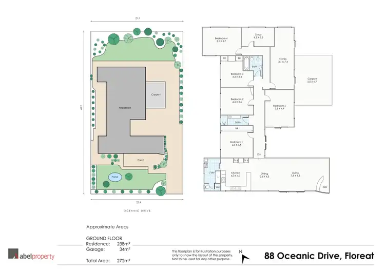 Floorplan of Homely house listing, 88 Oceanic Drive, Floreat WA 6014