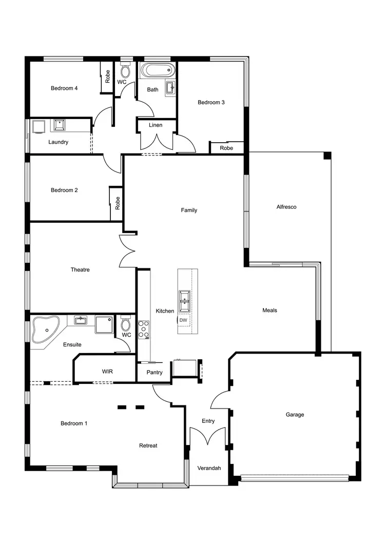 Floorplan of Homely house listing, 10 Carnegie Street, Dalyellup WA 6230