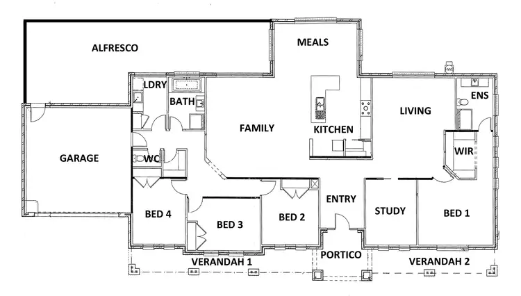 Floorplan of Homely house listing, 14 Botany Drive, Junortoun VIC 3551