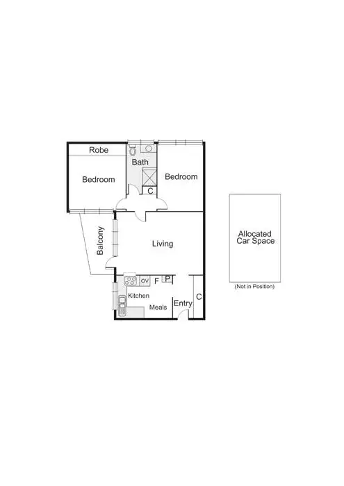 Floorplan of Homely apartment listing, 4/26 Beach Avenue, Elwood VIC 3184