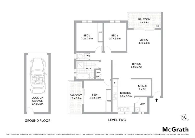 Floorplan of Homely apartment listing, 7/49-51 Illawarra Street, Allawah NSW 2218