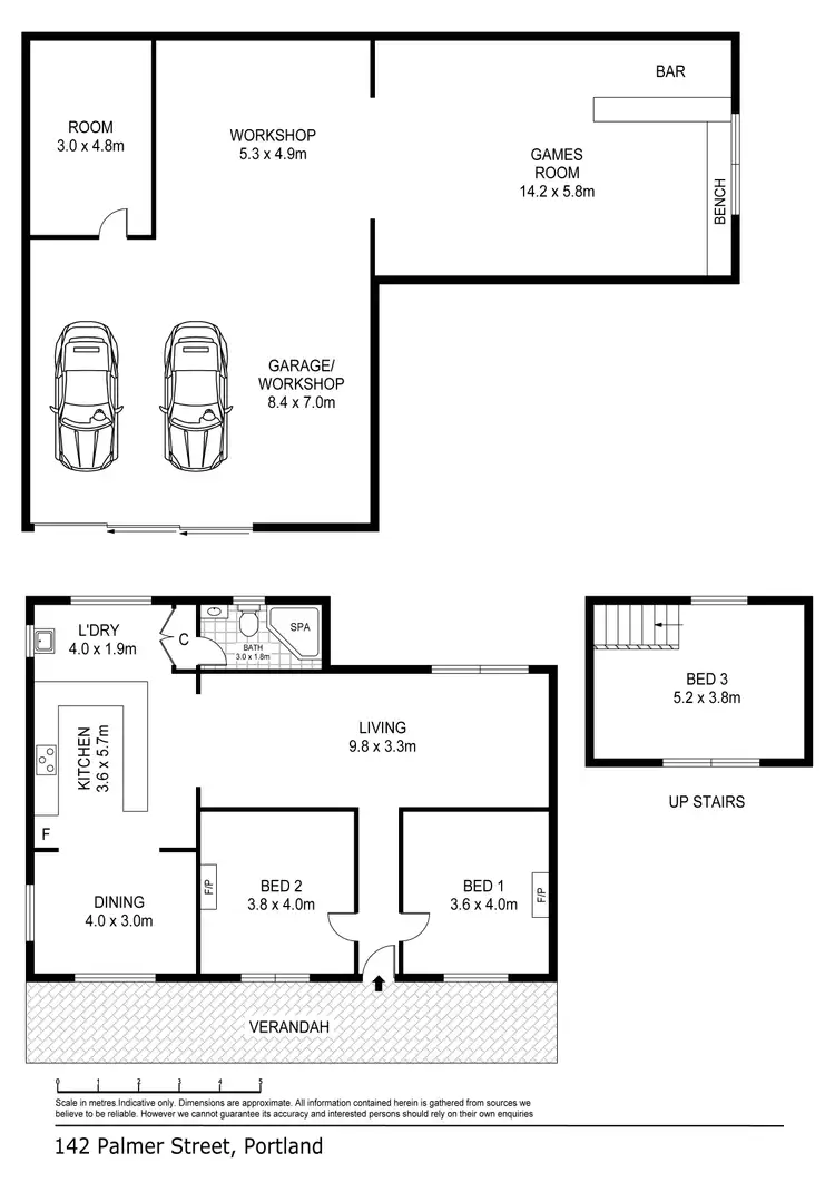 Floorplan of Homely house listing, 142 Palmer Street, Portland VIC 3305