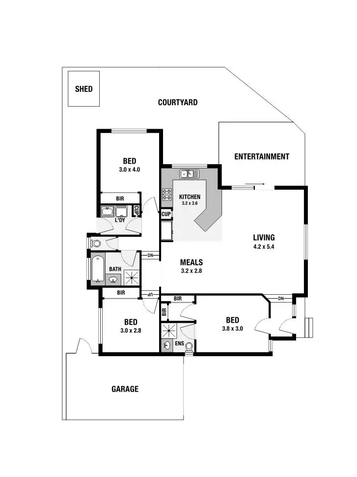 Floorplan of Homely townhouse listing, 3/31-33 Haley Street, Diamond Creek VIC 3089