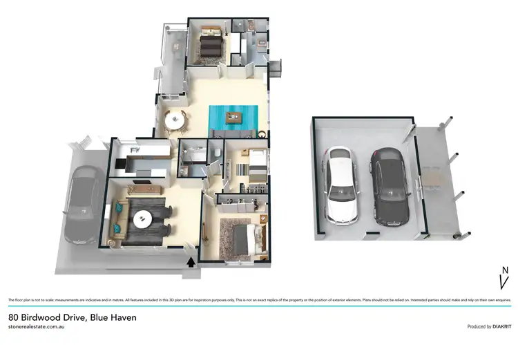 Floorplan of Homely house listing, 80 Birdwood Drive, Blue Haven NSW 2262