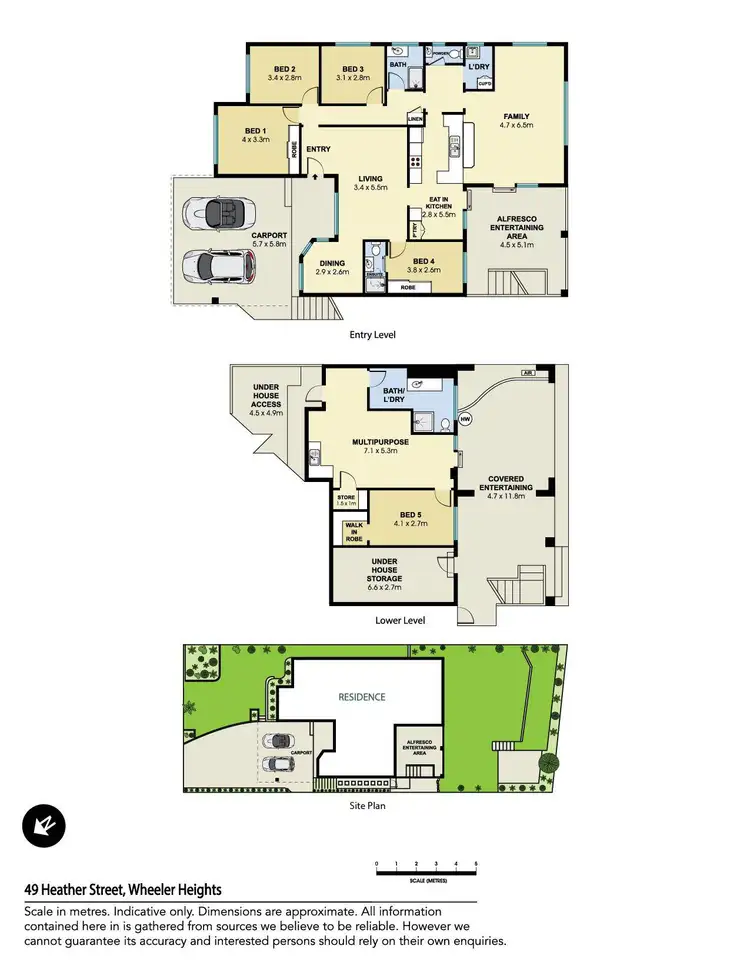 Floorplan of Homely house listing, 49 Heather Street, Wheeler Heights NSW 2097