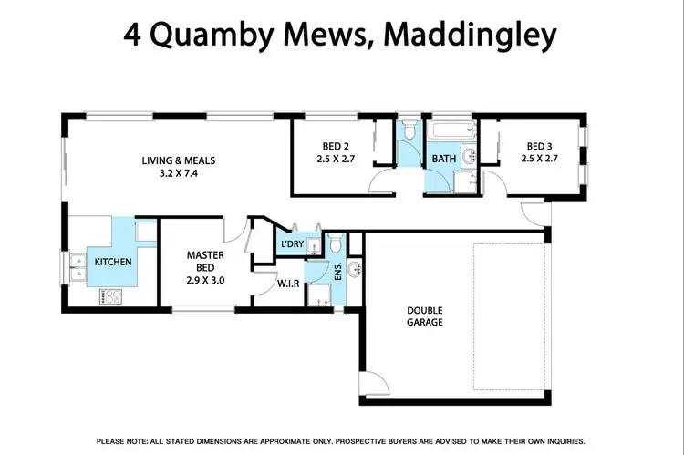 Floorplan of Homely house listing, 4 Quamby Mews, Bacchus Marsh VIC 3340
