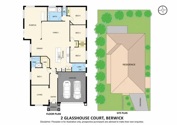 Floorplan of Homely house listing, 2 Glasshouse Court, Berwick VIC 3806
