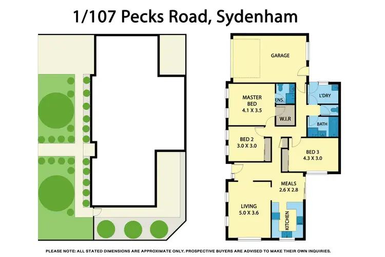 Floorplan of Homely unit listing, 1/107 - 109 Pecks Road, Sydenham VIC 3037