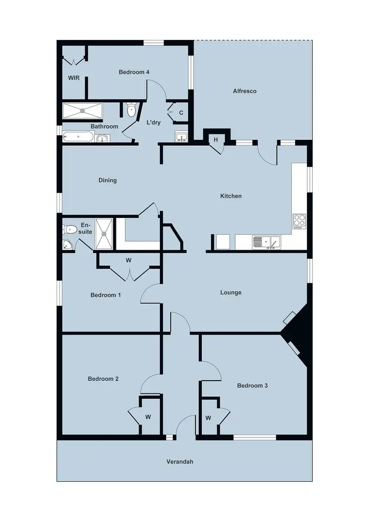 Floorplan of Homely house listing, 174 Park Road, Maryborough VIC 3465