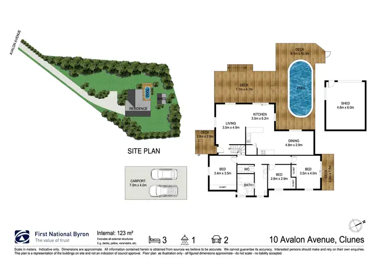 Floorplan of Homely house listing, 10 Avalon Avenue, Clunes NSW 2480
