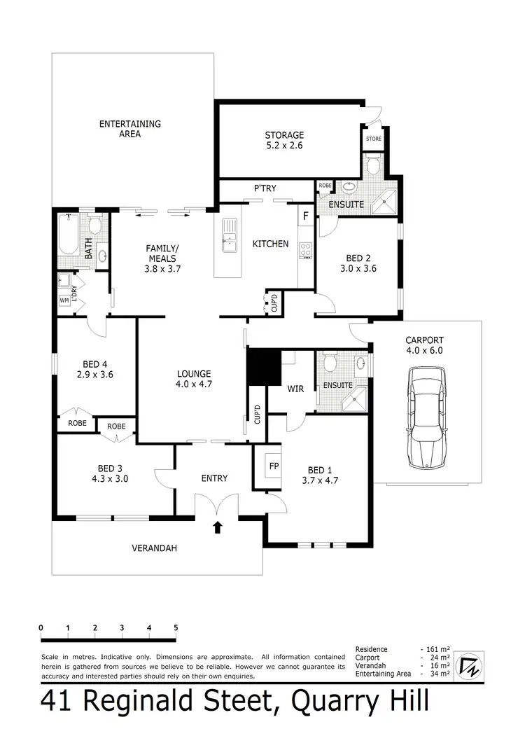 Floorplan of Homely house listing, 41 Reginald Street, Quarry Hill VIC 3550