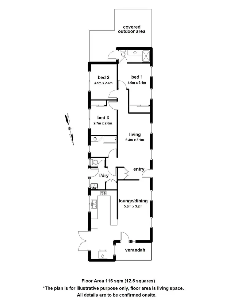 Floorplan of Homely house listing, 5 Vernon Street, Upper Ferntree Gully VIC 3156