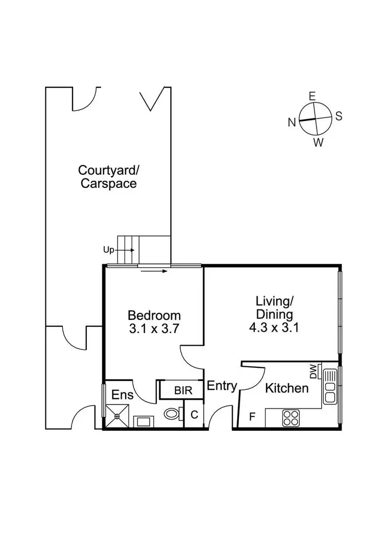 Floorplan of Homely unit listing, 5/3 Jessie Street, Northcote VIC 3070