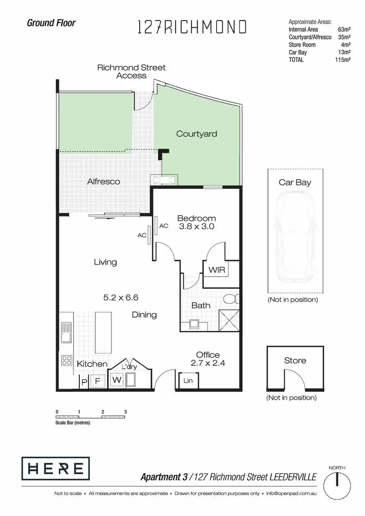 Floorplan of Homely apartment listing, 3/125 Richmond Street, Leederville WA 6007
