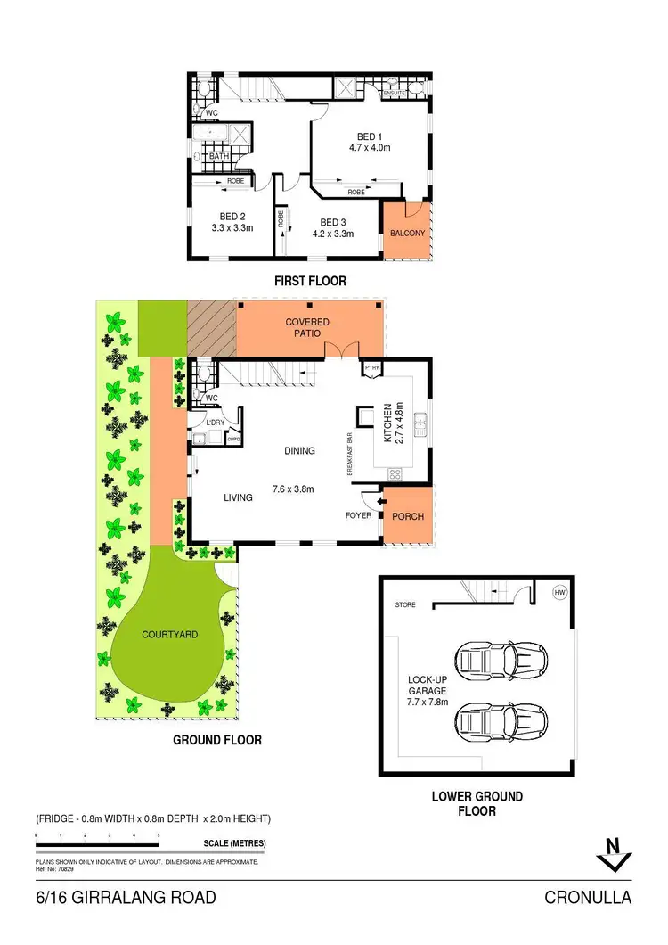 Floorplan of Homely townhouse listing, 6/16 Girrilang Road, Cronulla NSW 2230