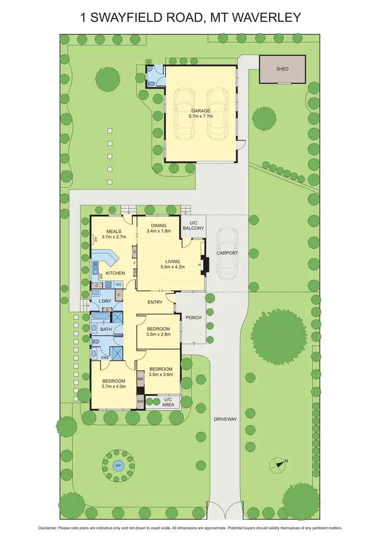 Floorplan of Homely house listing, 1 Swayfield Road, Mount Waverley VIC 3149