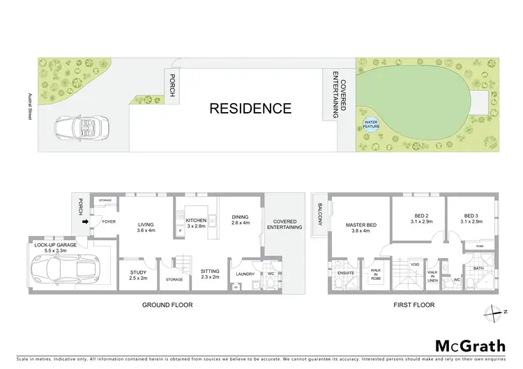 Floorplan of Homely semi-detached listing, 16A Austral Street, Kogarah NSW 2217