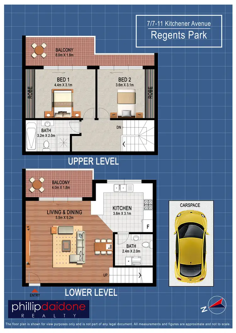 Floorplan of Homely apartment listing, 7/7-11 Kitchener Avenue, Regents Park NSW 2143