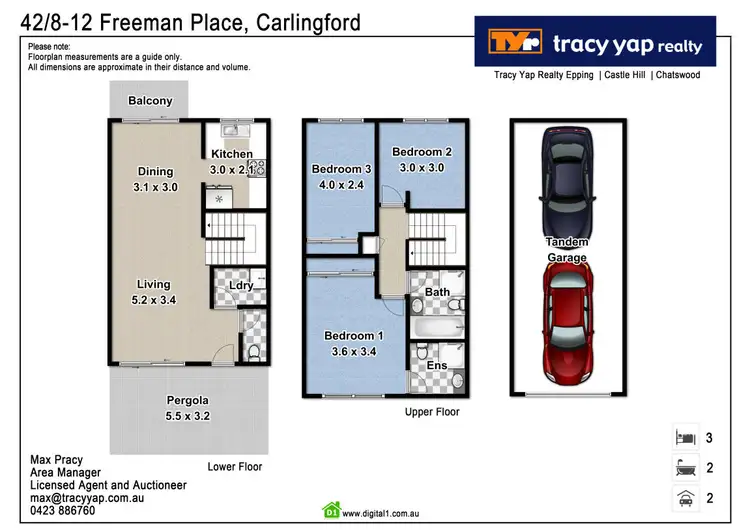 Floorplan of Homely townhouse listing, 42/8-12 Freeman Place, Carlingford NSW 2118