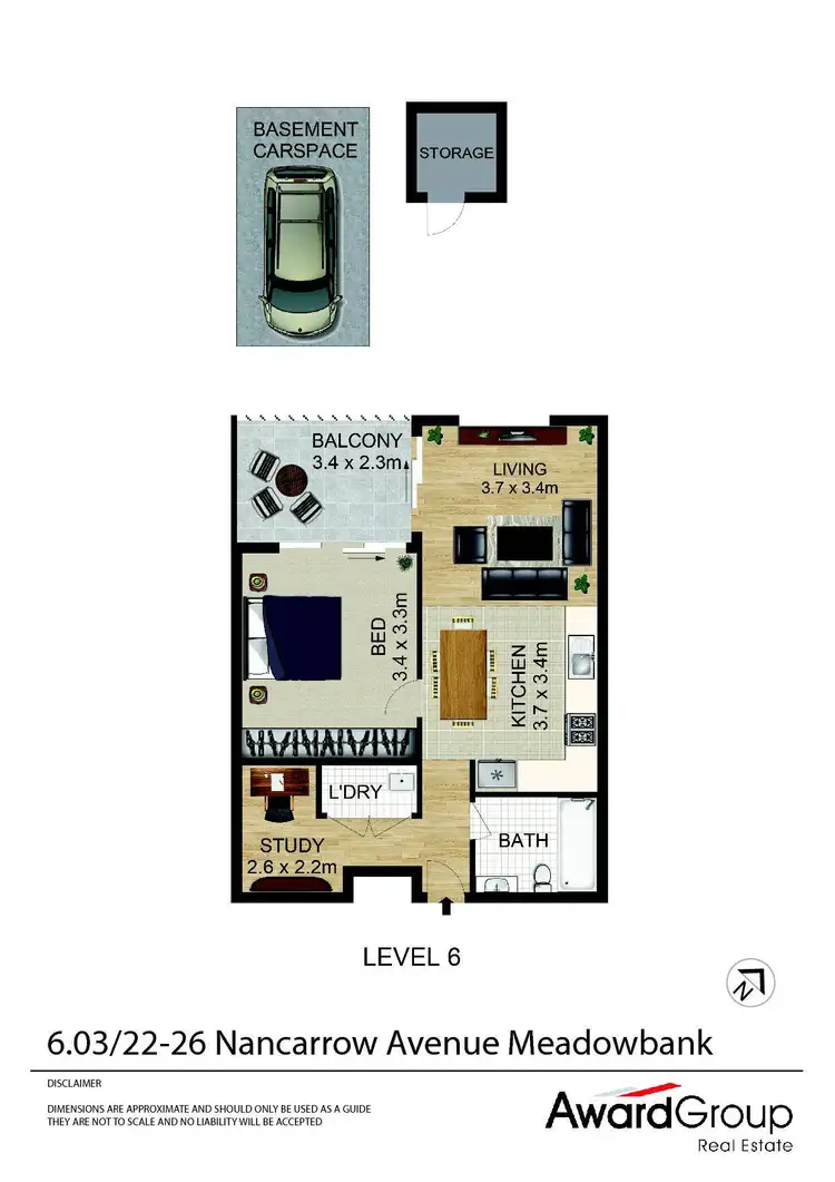 Floorplan of Homely apartment listing, 6.03/22-36 Nancarrow Avenue, Meadowbank NSW 2114