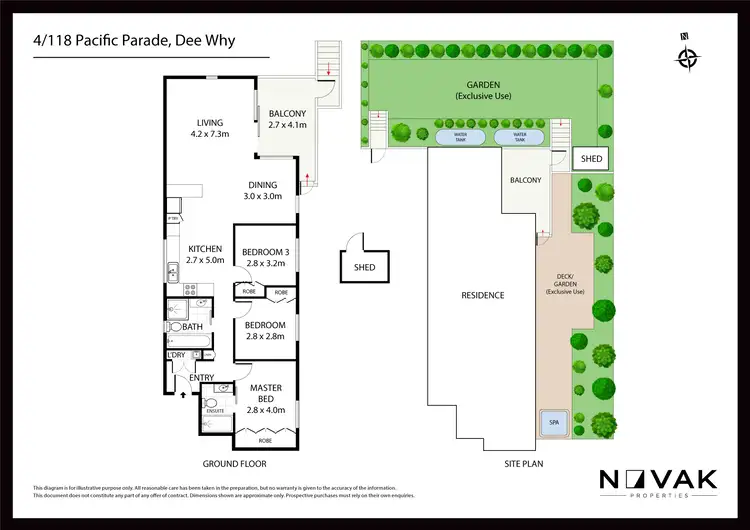 Floorplan of Homely apartment listing, 4/118 Pacific Parade, Dee Why NSW 2099