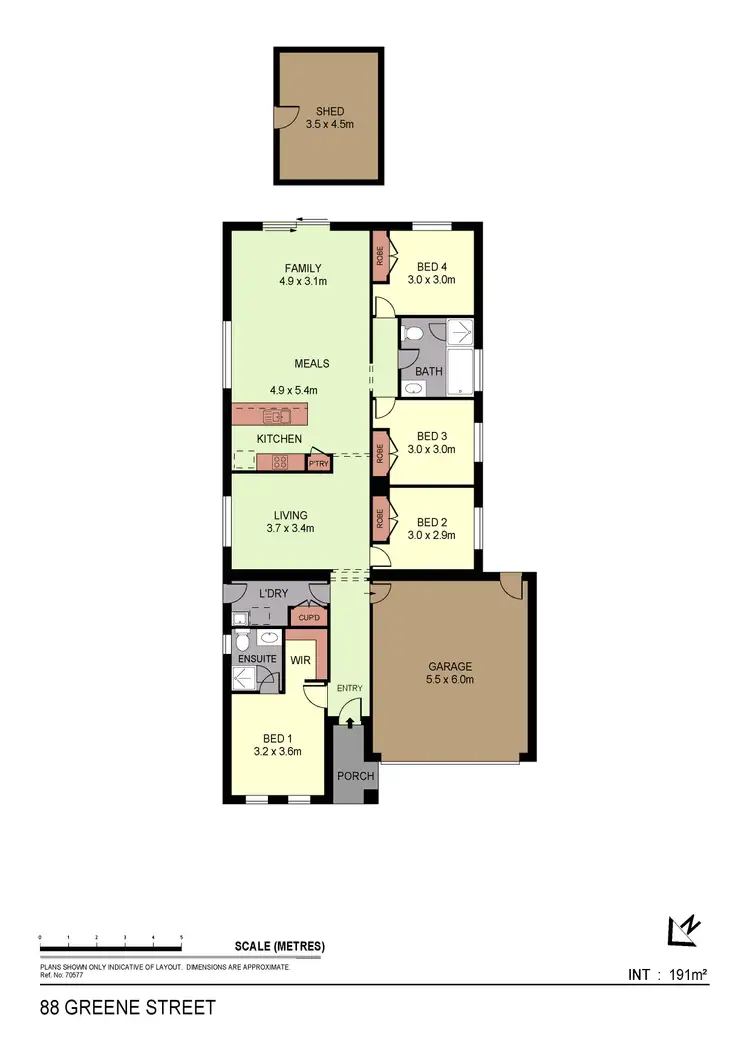 Floorplan of Homely house listing, 88 Greene Street, Huntly VIC 3551