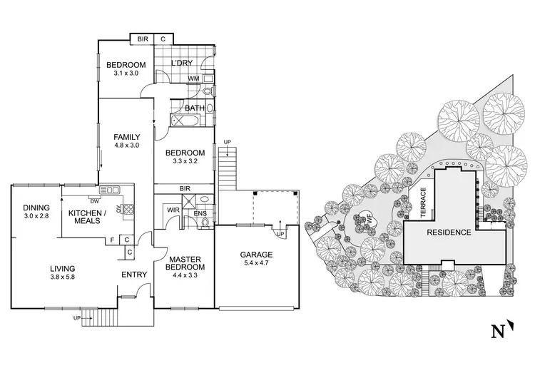 Floorplan of Homely house listing, 1 Sassafras Drive, Templestowe Lower VIC 3107