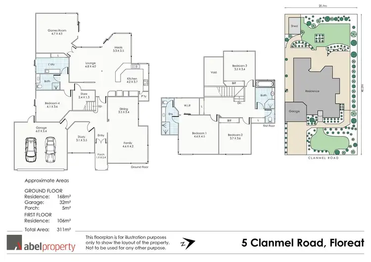 Floorplan of Homely house listing, 5 Clanmel Road, Floreat WA 6014