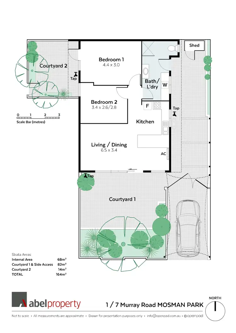 Floorplan of Homely villa listing, 1/7 Murray Avenue, Mosman Park WA 6012