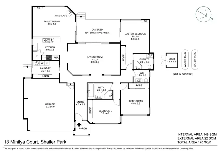 Floorplan of Homely house listing, 13 Minilya Court, Shailer Park QLD 4128